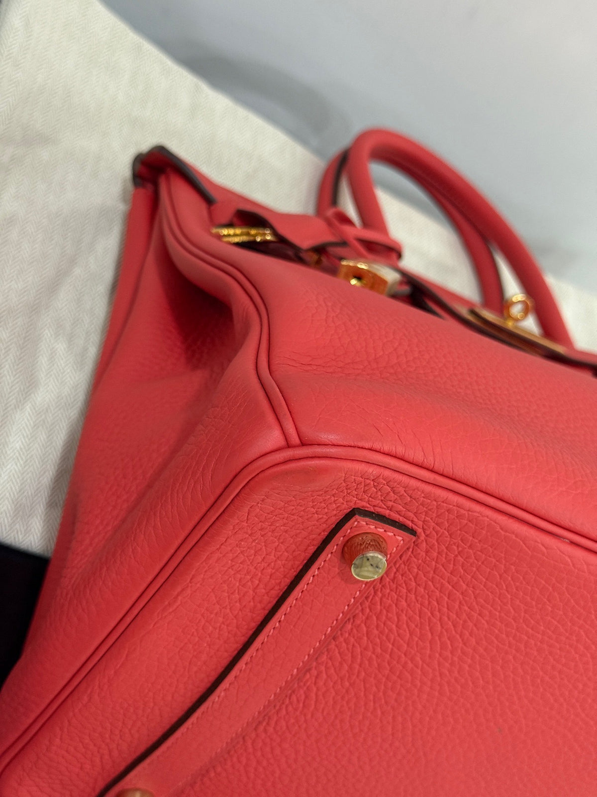 Hermes - Birkin 35 - Leather - Red - (large)