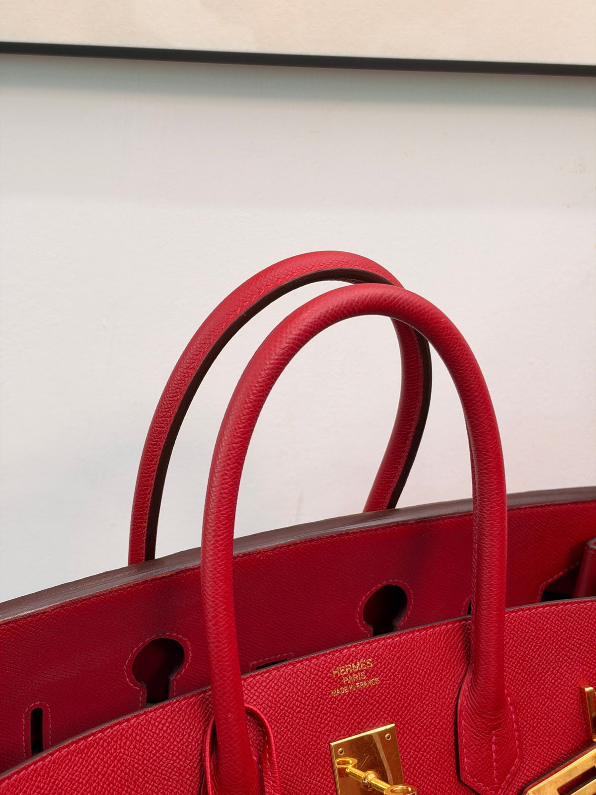 Hermes - Birkin 35 - Leather - Red - (large)