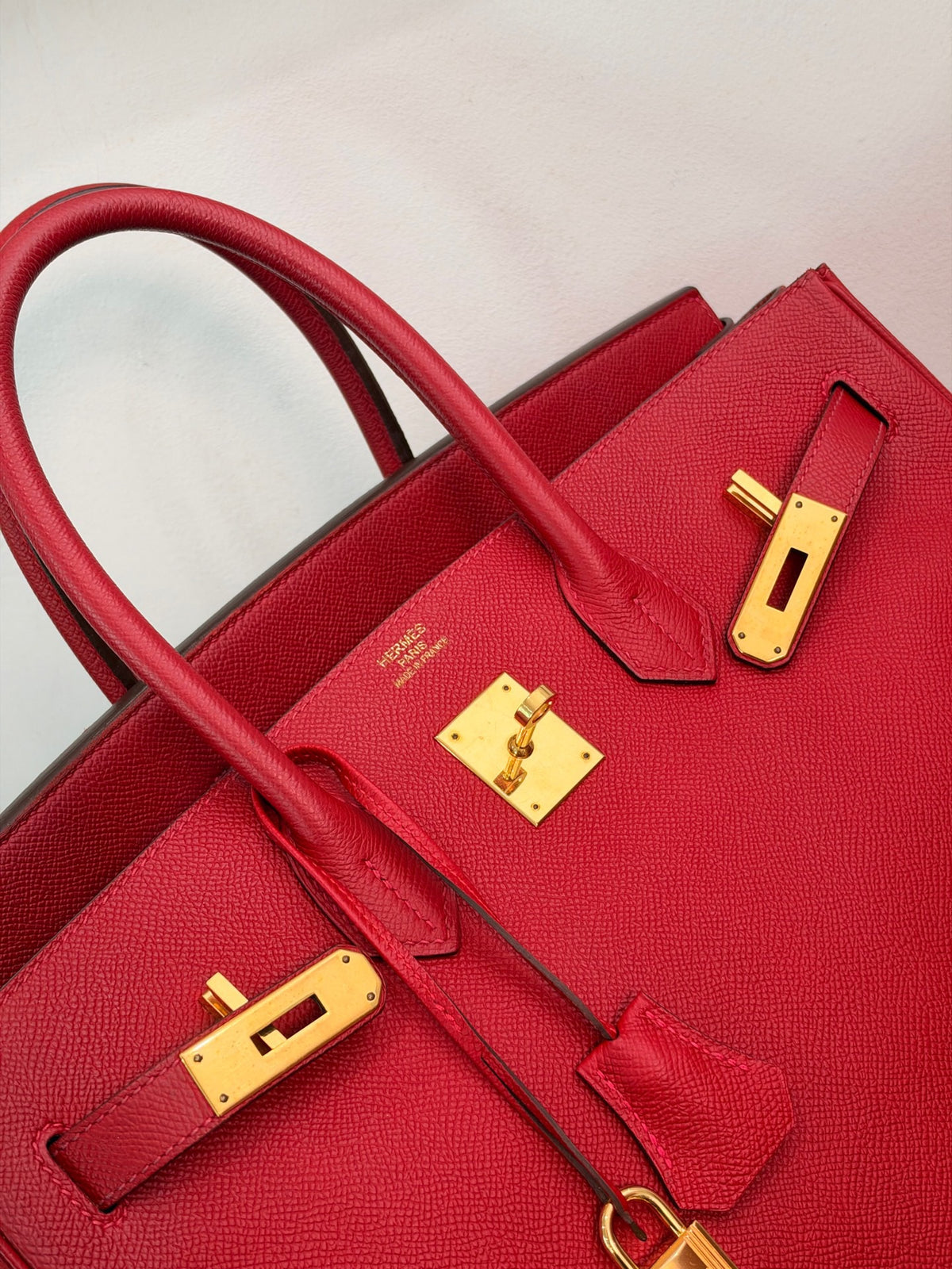 Hermes - Birkin 35 - Leather - Red - (large)