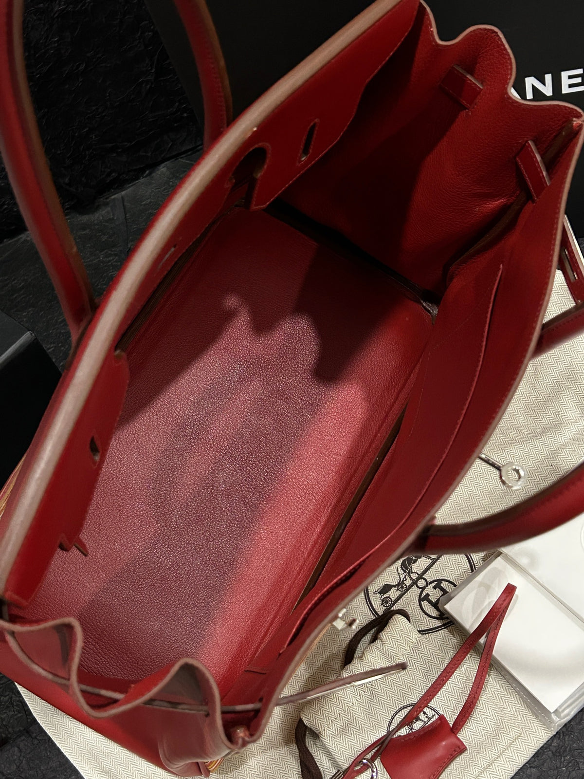 Hermes - Birkin 35 - Leather - Red - (Large)