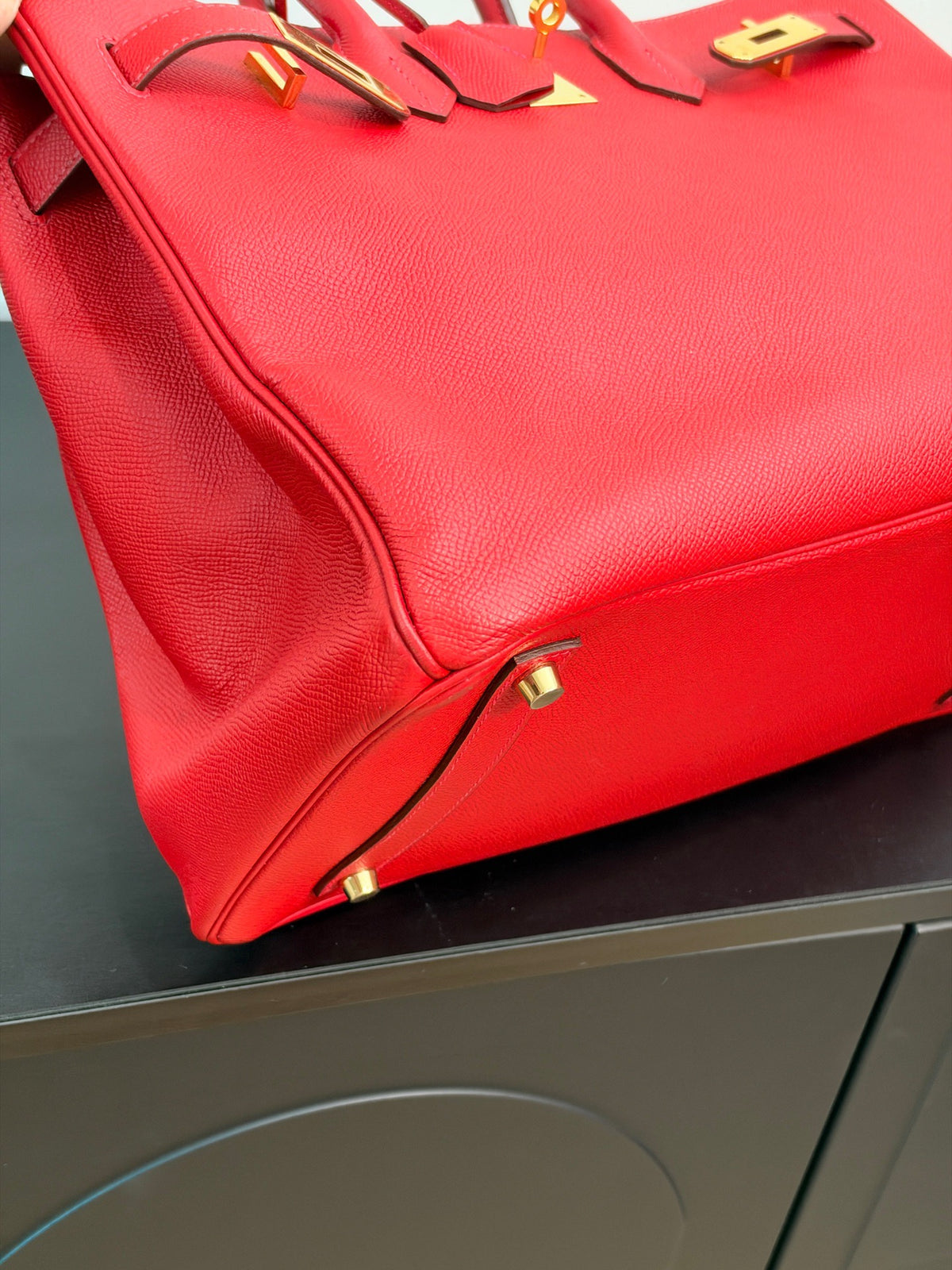 Hermes - Birkin 35 - Leather - Red - (large)