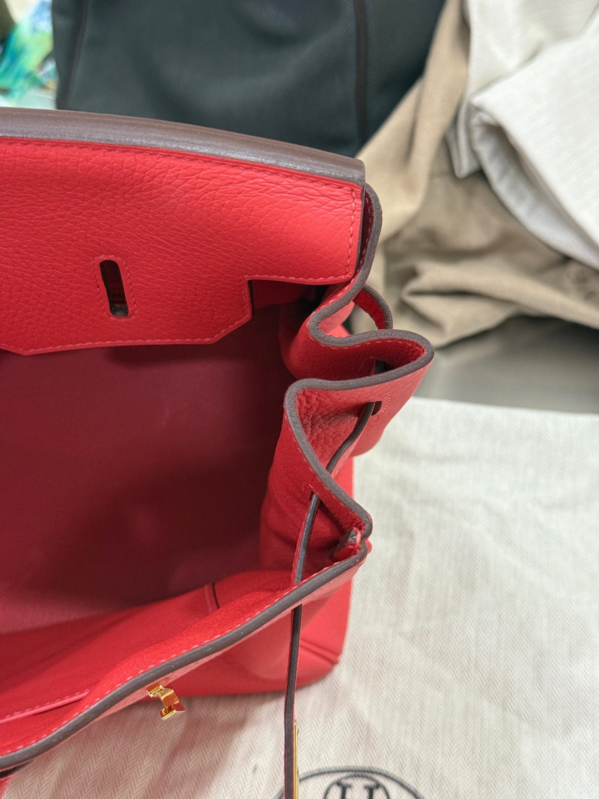 Hermes - Birkin 35 - Leather - Red - (large)