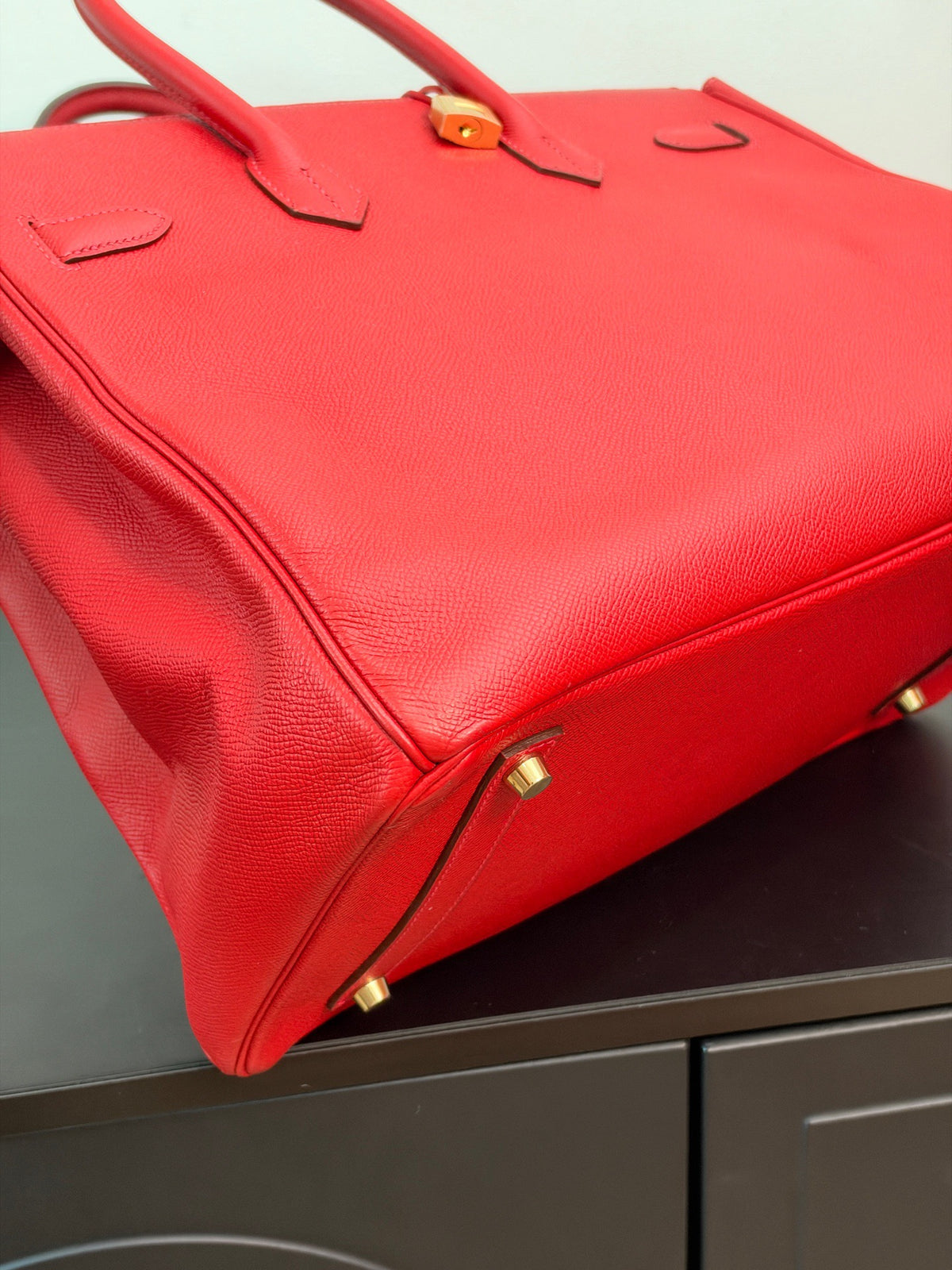Hermes - Birkin 35 - Leather - Red - (large)