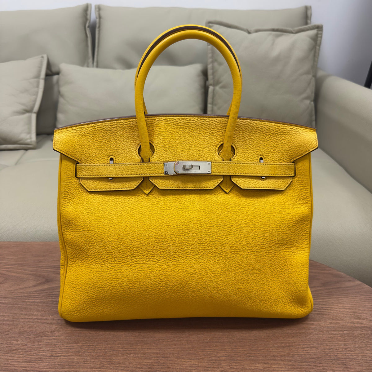 Hermes - Birkin 35 - Leather - Yellow - (Large)