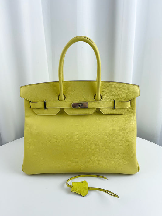 Hermes - Birkin 35 - Leather - Yellow - (large)