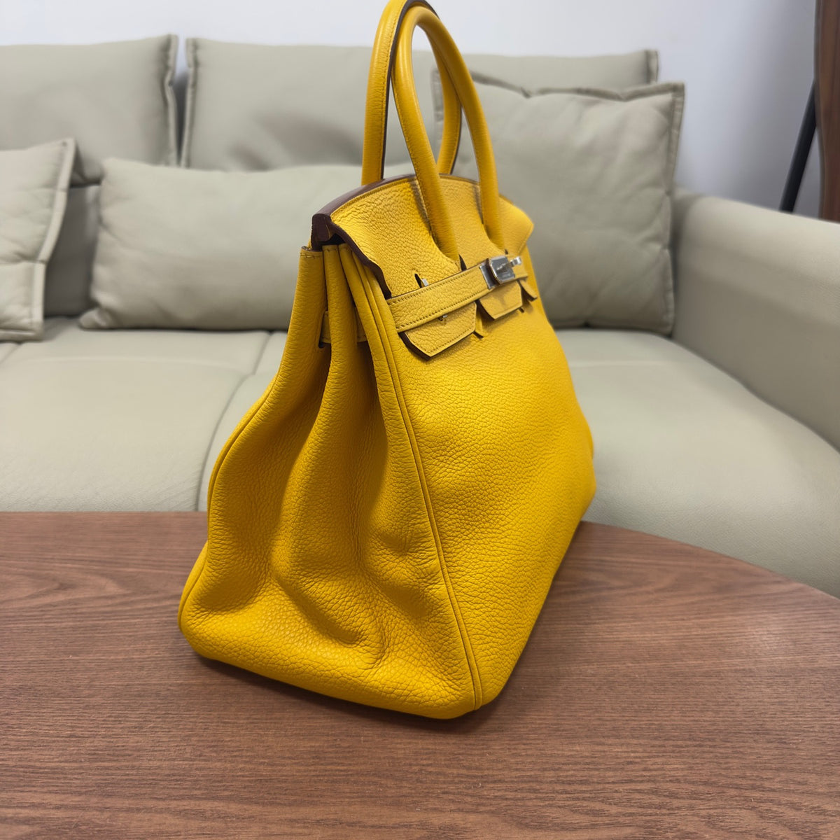 Hermes - Birkin 35 - Leather - Yellow - (Large)
