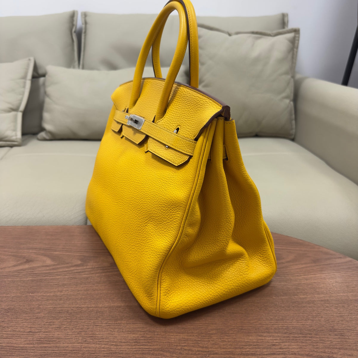 Hermes - Birkin 35 - Leather - Yellow - (Large)