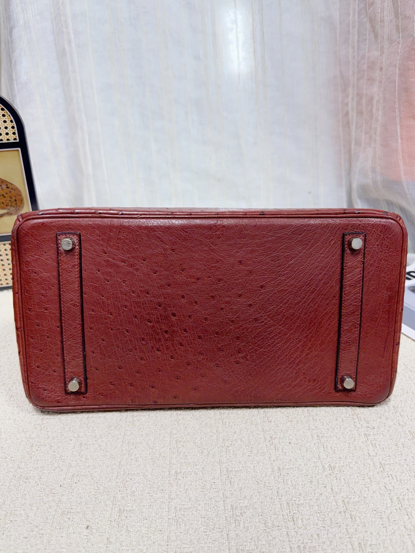 Hermès - Birkin - Exotic leathers - Ostrich - Brown - (large)