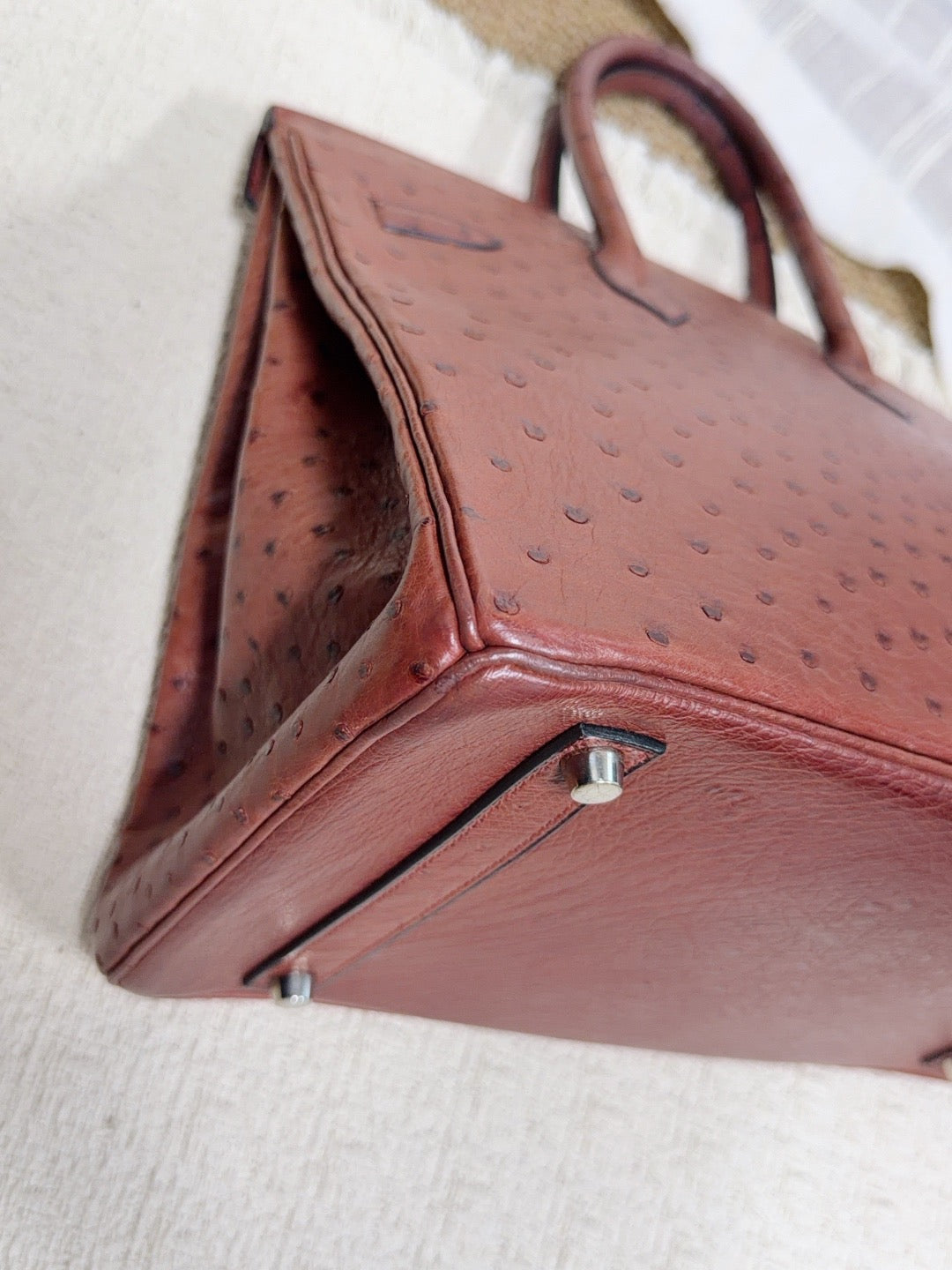 Hermès - Birkin - Exotic leathers - Ostrich - Brown - (large)