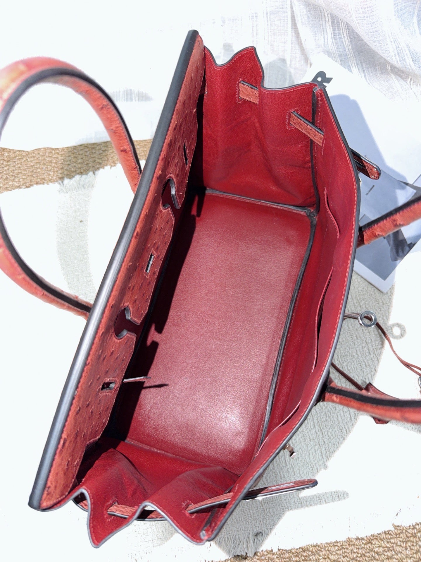 Hermès - Birkin - Exotic leathers - Ostrich - Brown - (large)
