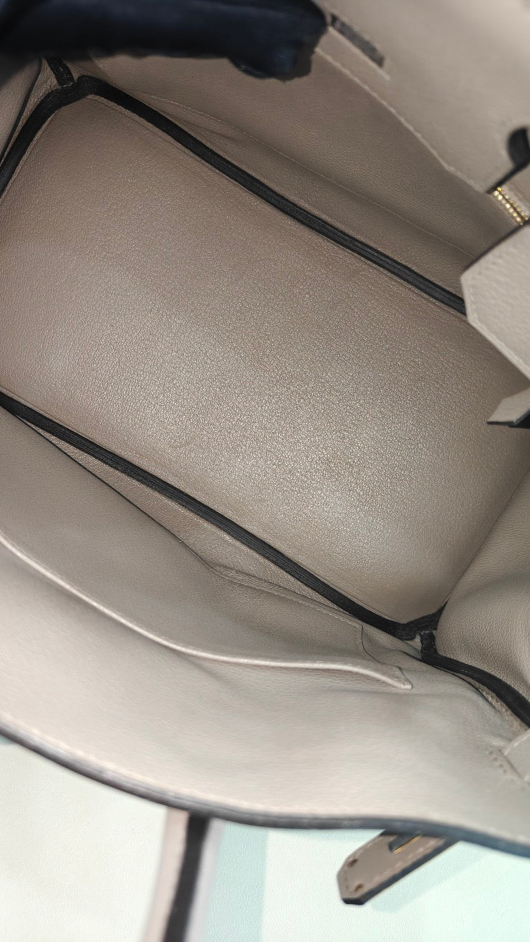 Hermès - Birkin - Leather - Grey - (30)