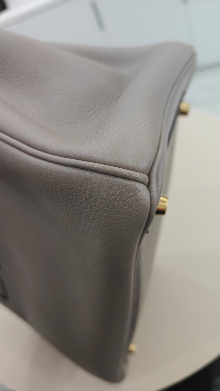 Hermès - Birkin - Leather - Grey - (30)