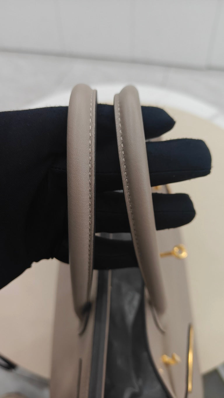 Hermès - Birkin - Leather - Grey - (30)