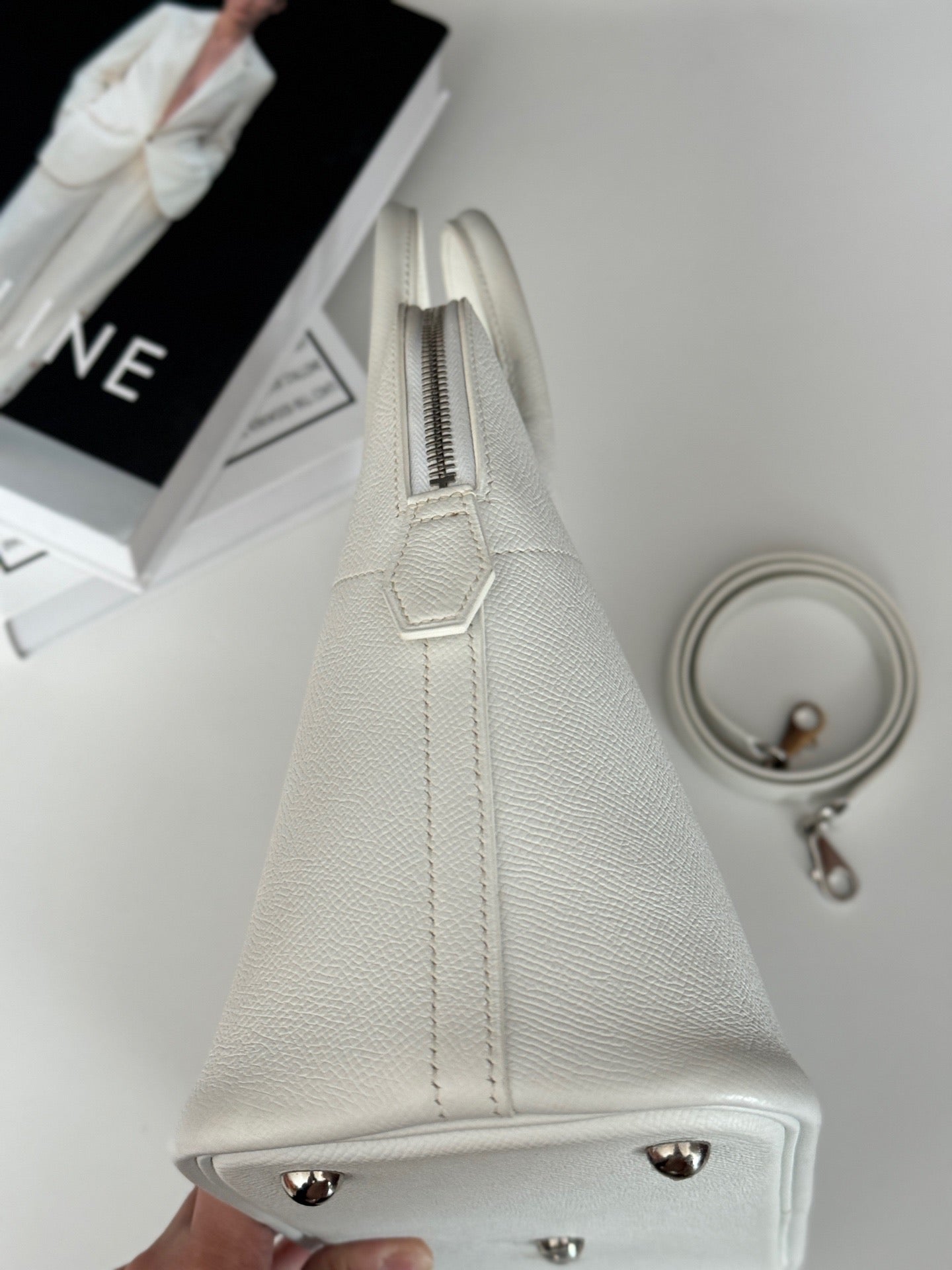 Hermès - Bolide 31 - Epsom leather - White with Silver-Tone Hardware - (medium)