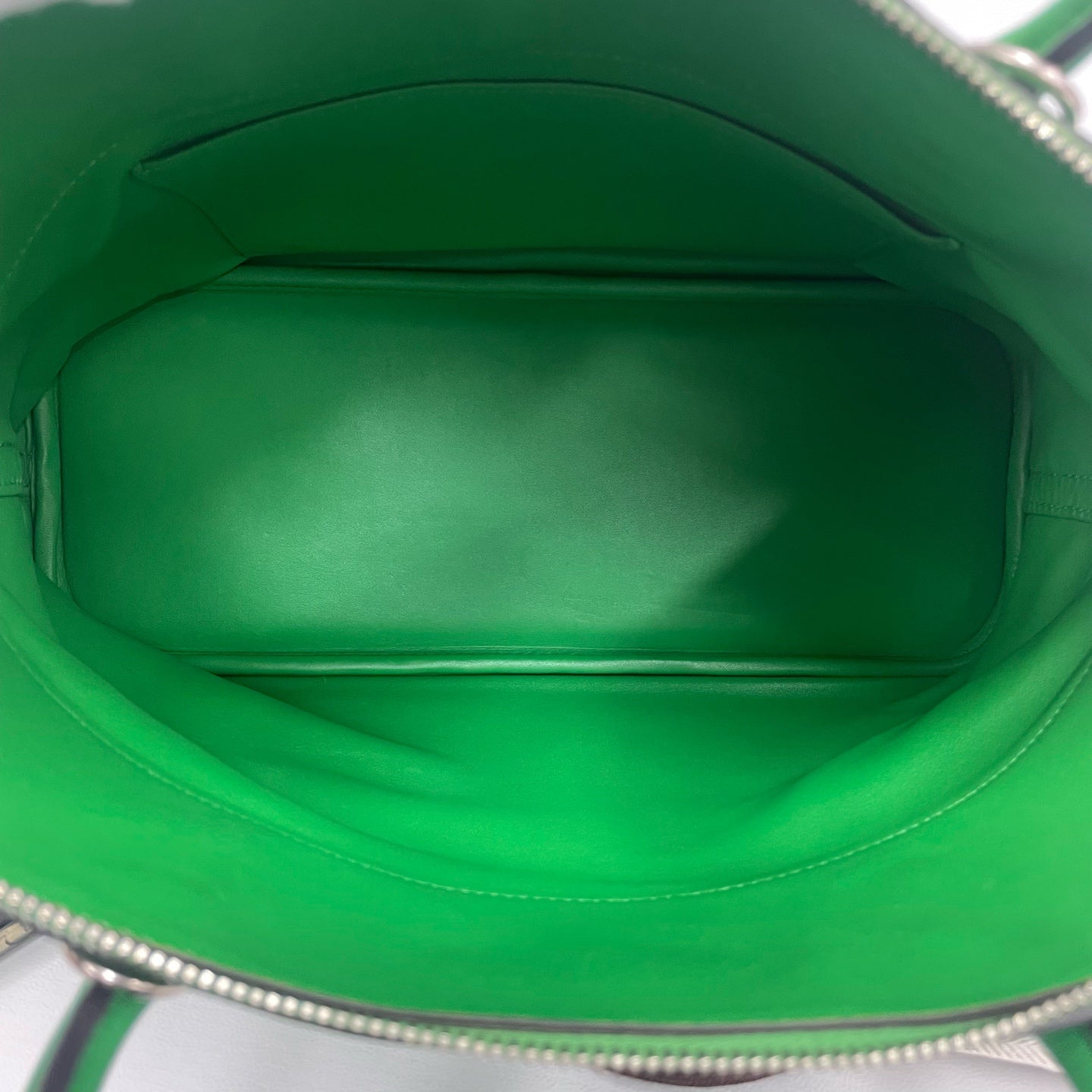 Hermès - Bolide 35 - Taurillon Clemence leather - Bamboo Green with Silver-Tone Hardware - (large)