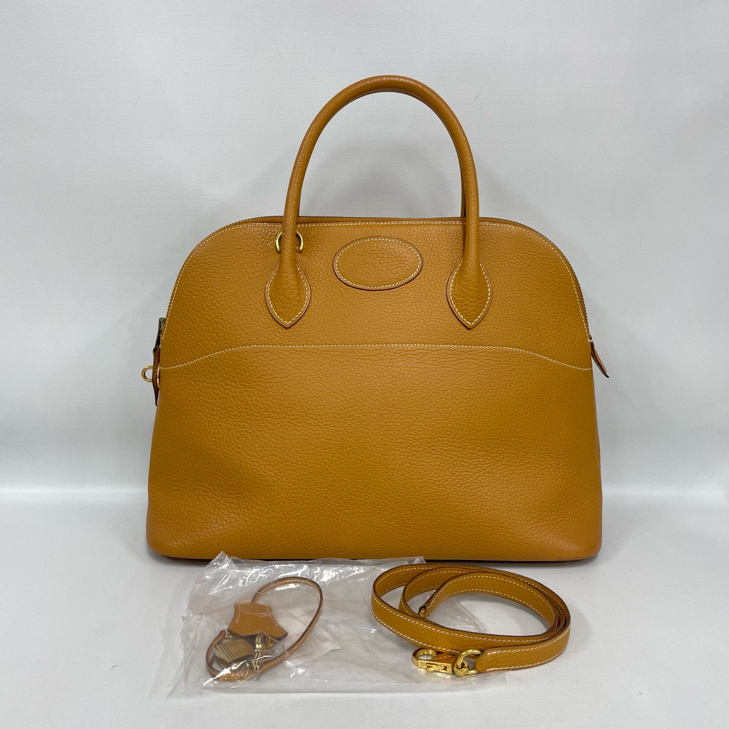 Hermès - Bolide 35 - Taurillon Clemence leather - Camel - (Large)