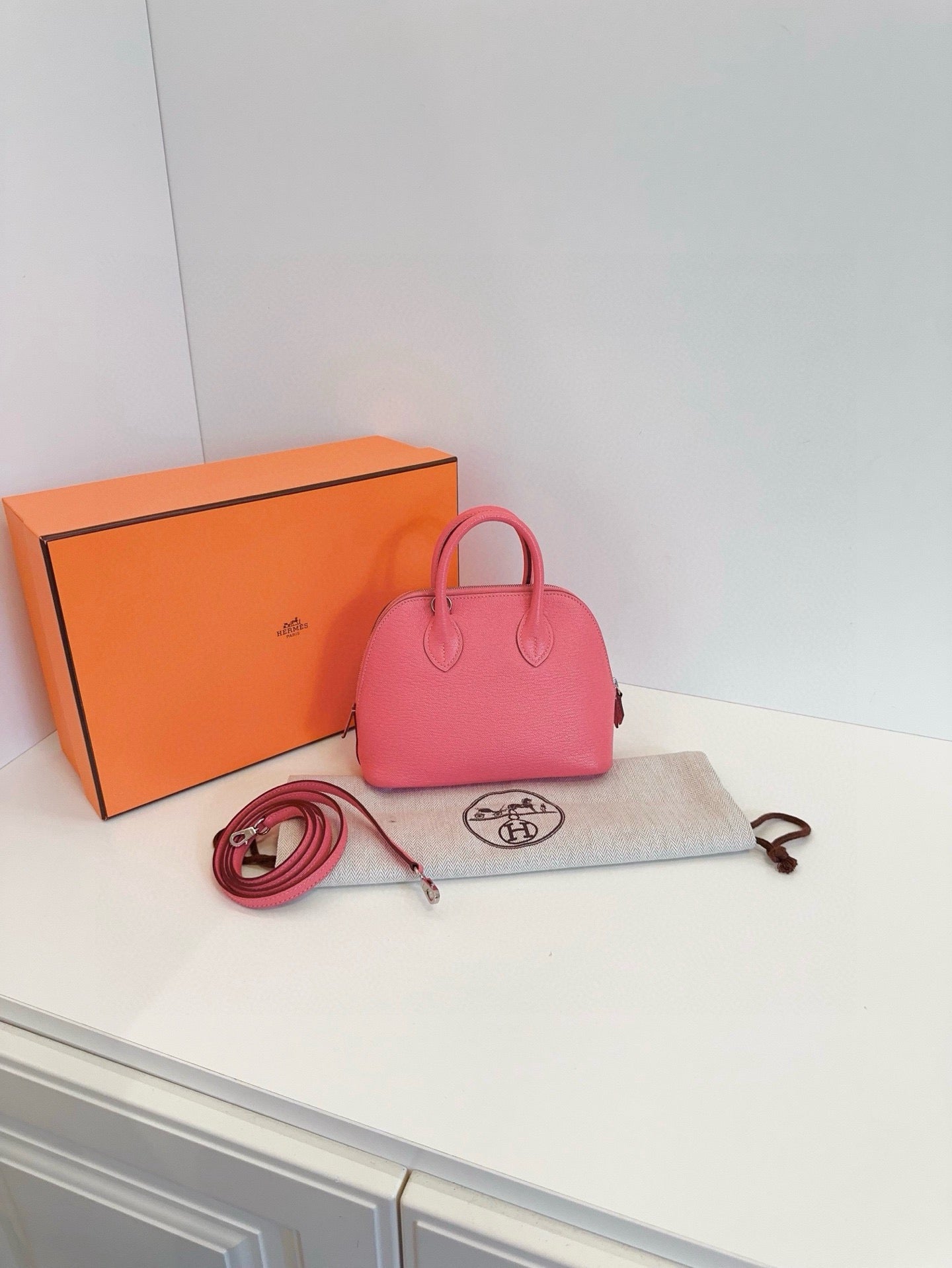 Hermès - Bolide - Exotic leathers - Other - Pink - (mini)