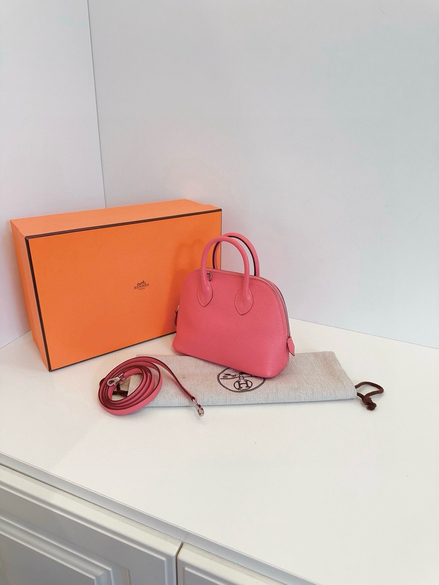 Hermès - Bolide - Exotic leathers - Other - Pink - (mini)