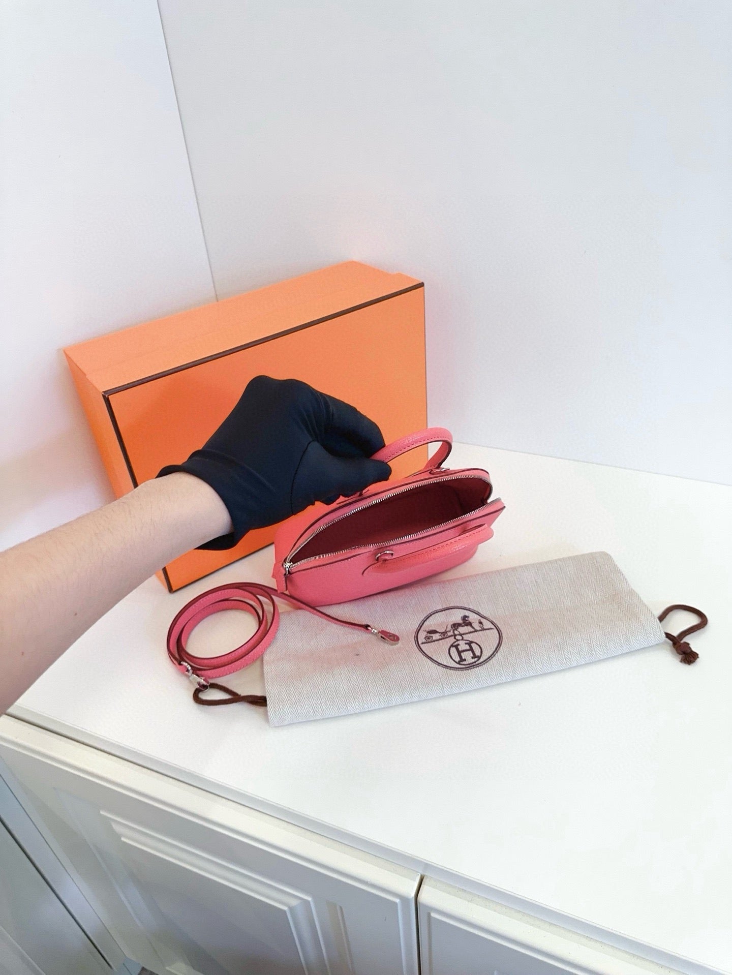 Hermès - Bolide - Exotic leathers - Other - Pink - (mini)