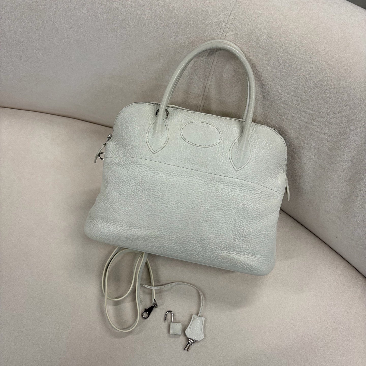 Hermes - Bolide - Leather - White - (large)