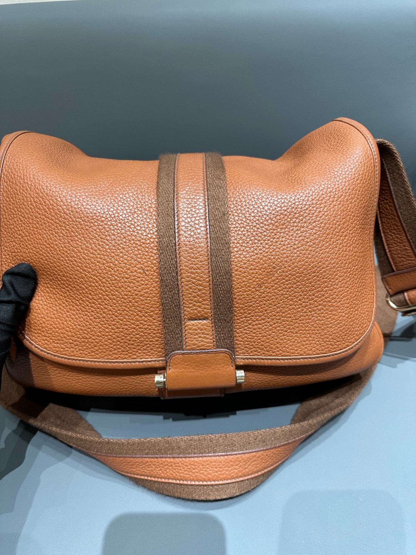 Hermès - Bourlingue Messenger Bag - Togo leather - Brown - (medium)