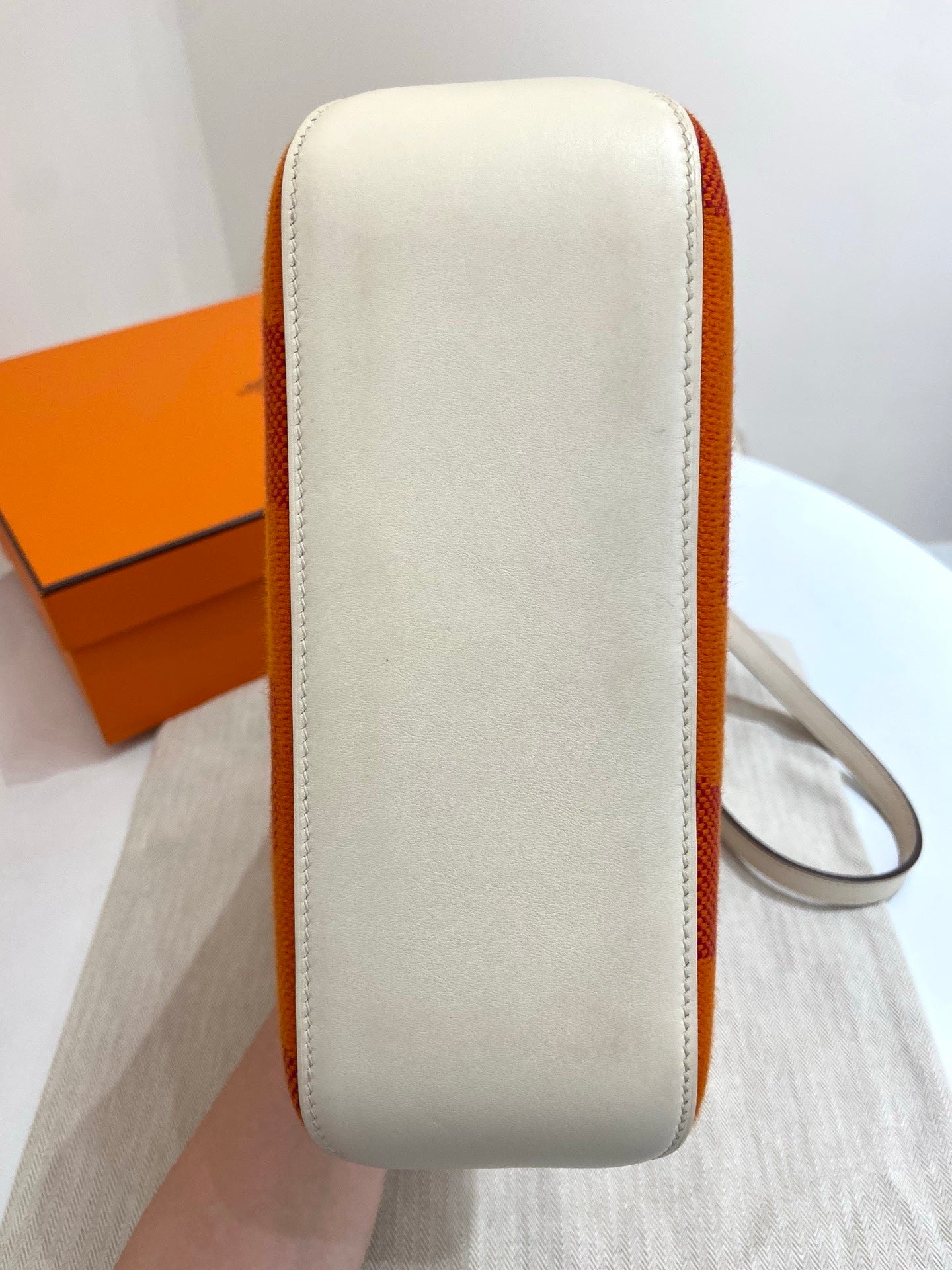 Hermes - Cabas - Cloth - Orange - (27)