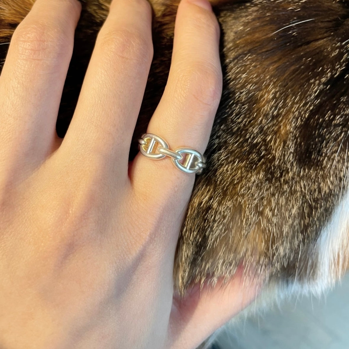 Hermès - Chaine d'Ancre - Silver - Silver - (53)