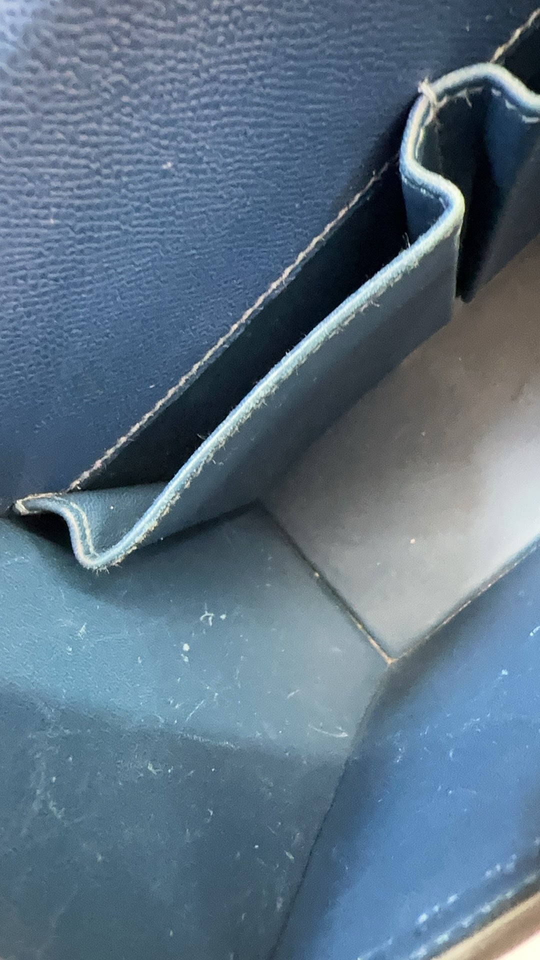Hermès - Cinhetic bag - Leather - Navy - (Small)