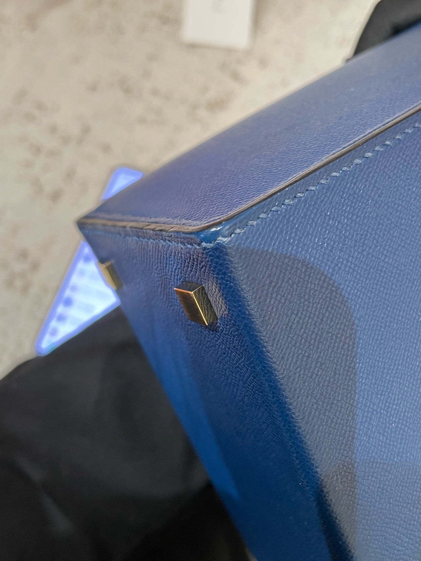 Hermès - Cinhetic bag - Leather - Navy - (Small)