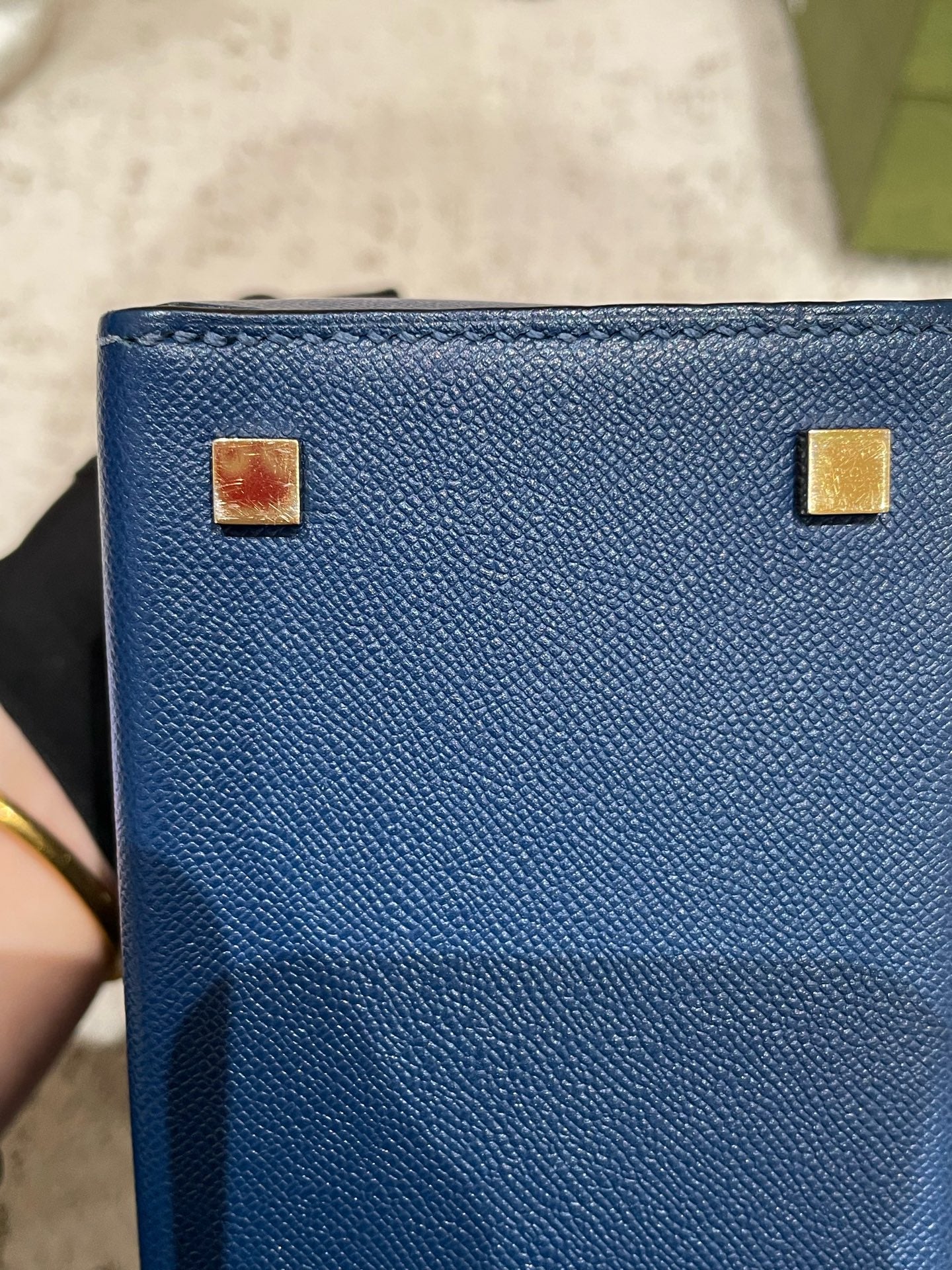 Hermès - Cinhetic bag - Leather - Navy - (Small)
