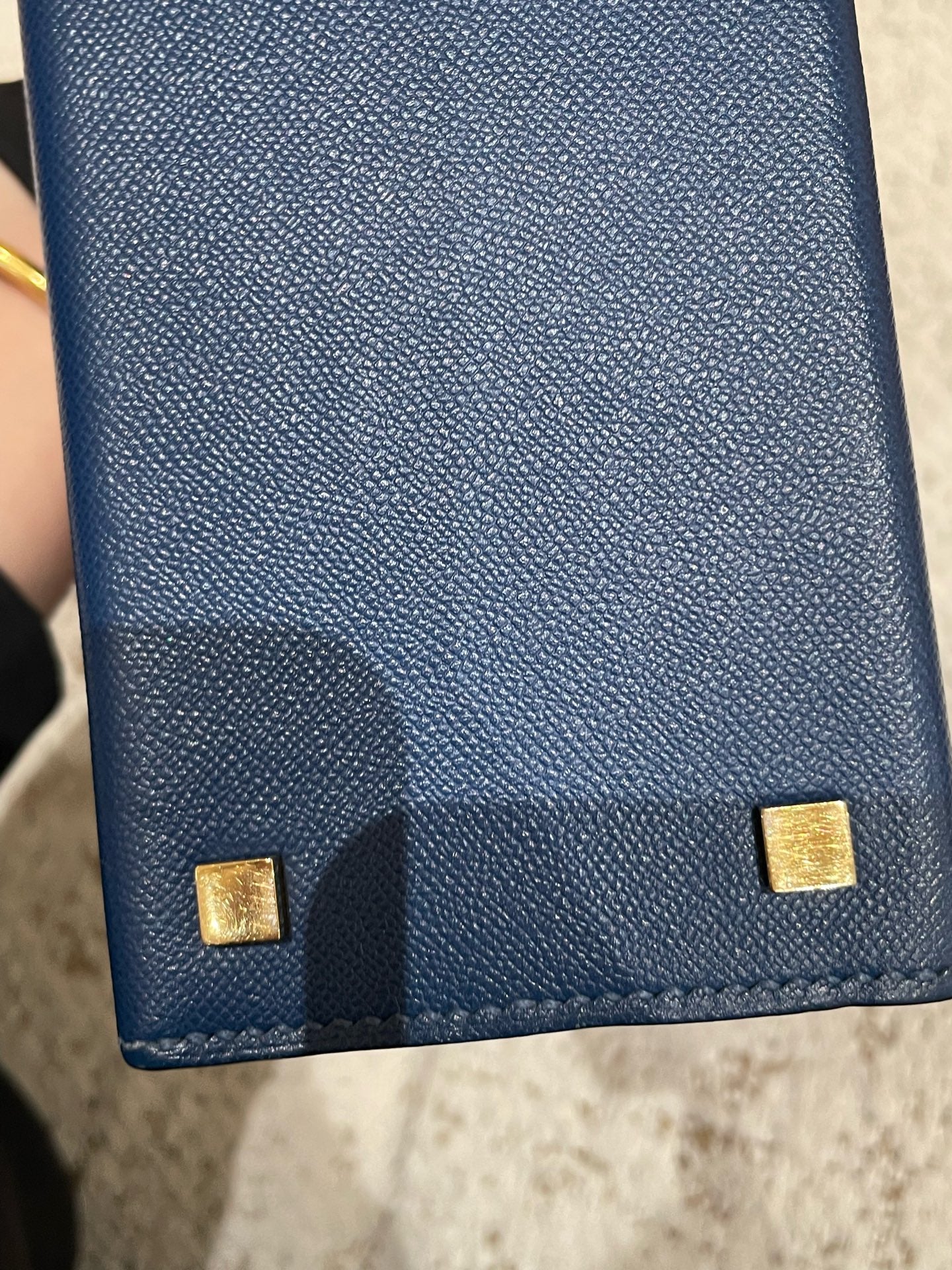 Hermès - Cinhetic bag - Leather - Navy - (Small)