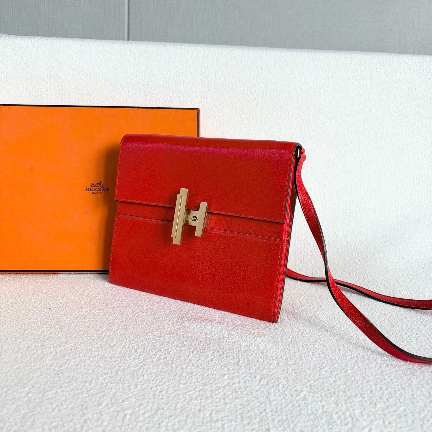 Hermès - Cinhetic to go - Leather - Red - (mini)