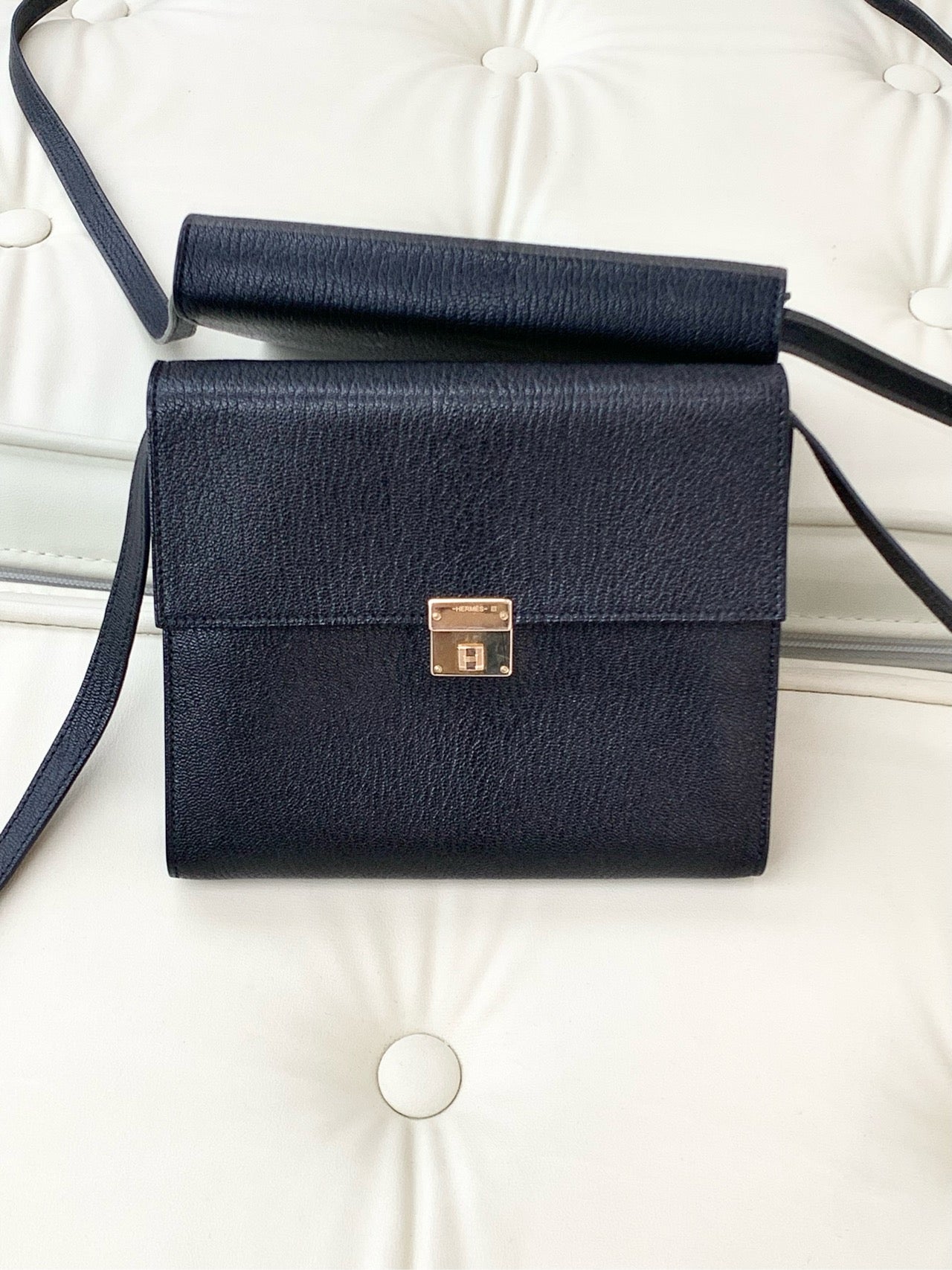 Hermes - Clic 16 - Leather - Black - (mini)