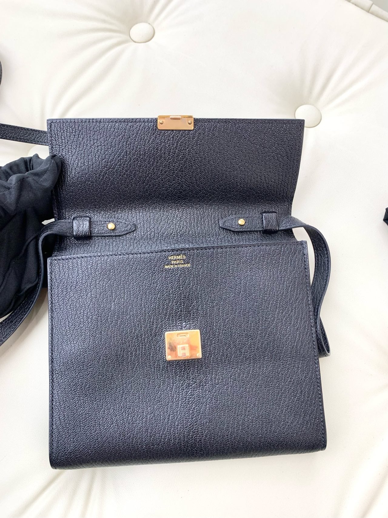 Hermes - Clic 16 - Leather - Black - (mini)