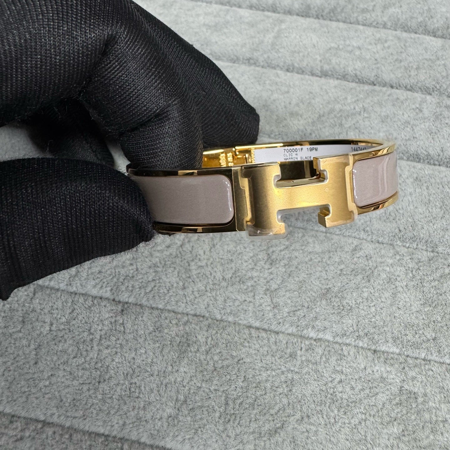 Hermès - Clic H - Gold plated - Beige - (Other)