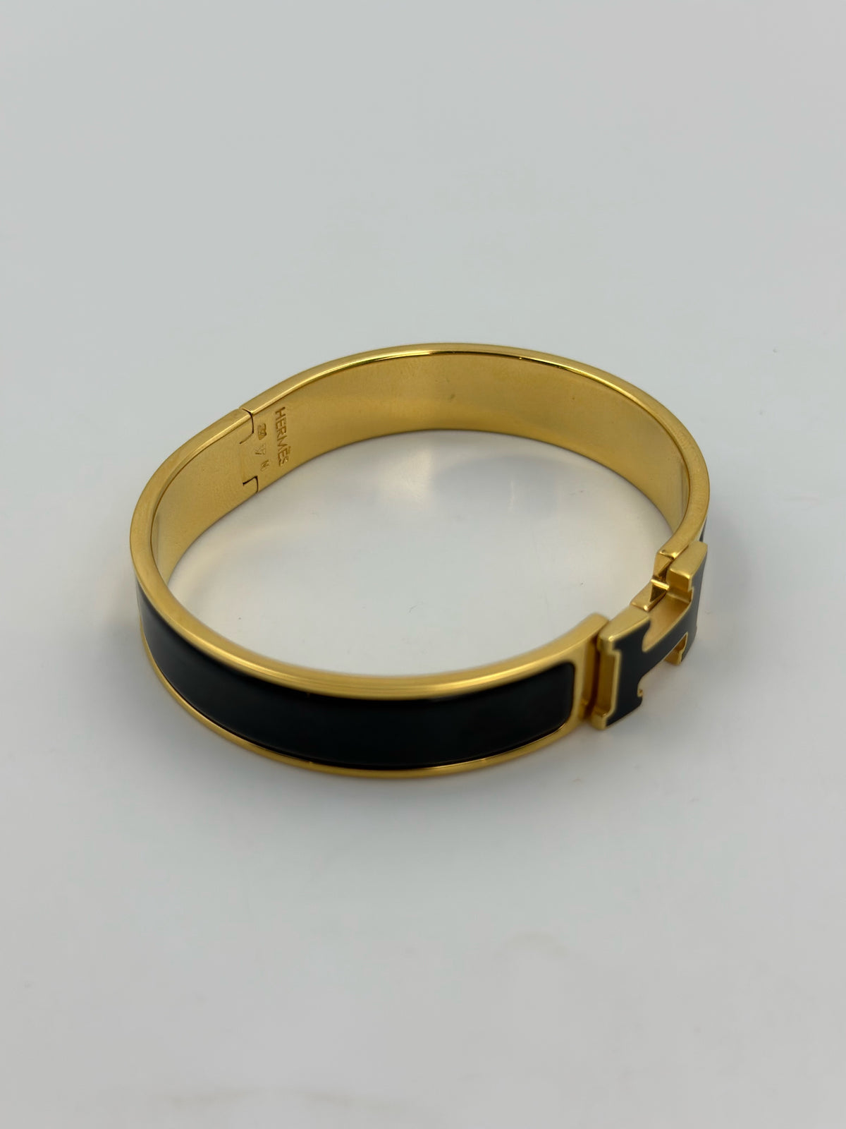 Hermès - Clic H - Gold plated - Black