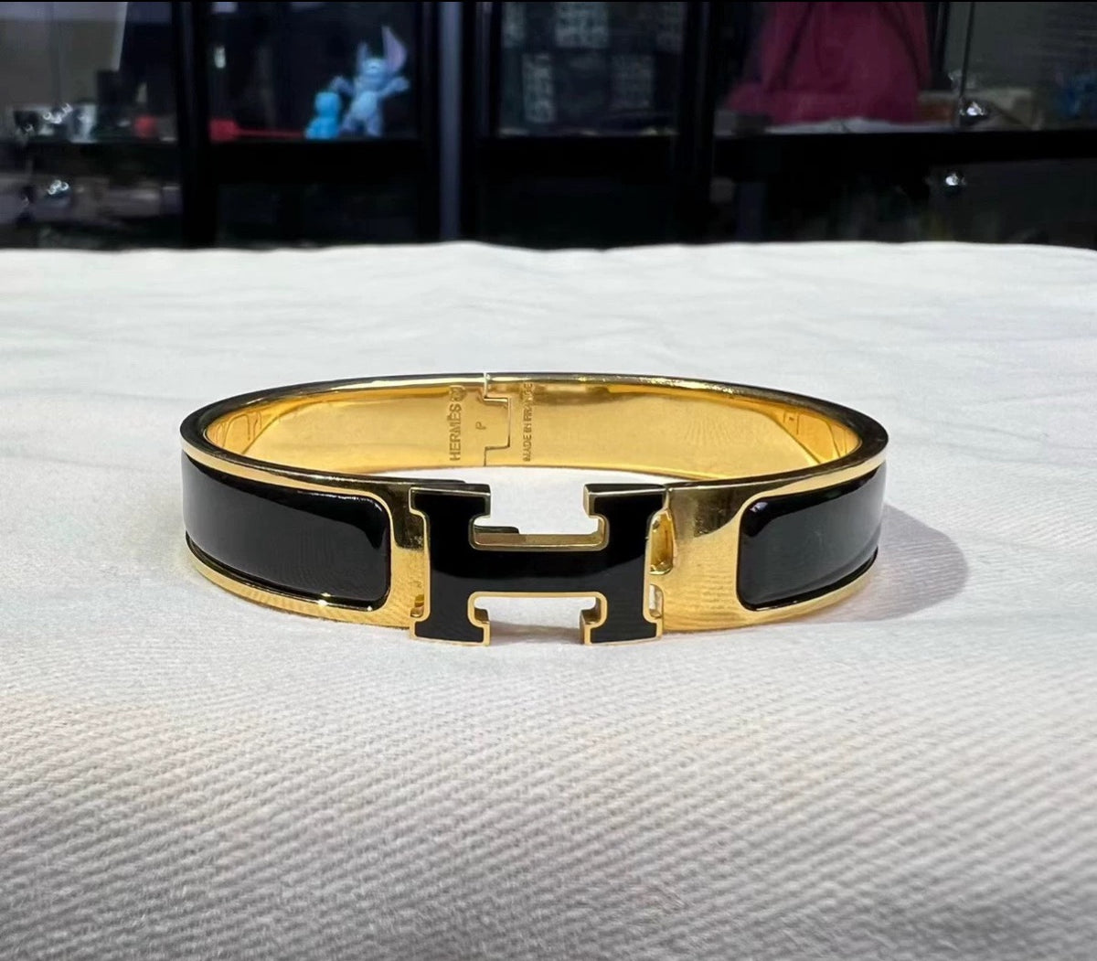 Hermès - Clic H - Gold plated - Black