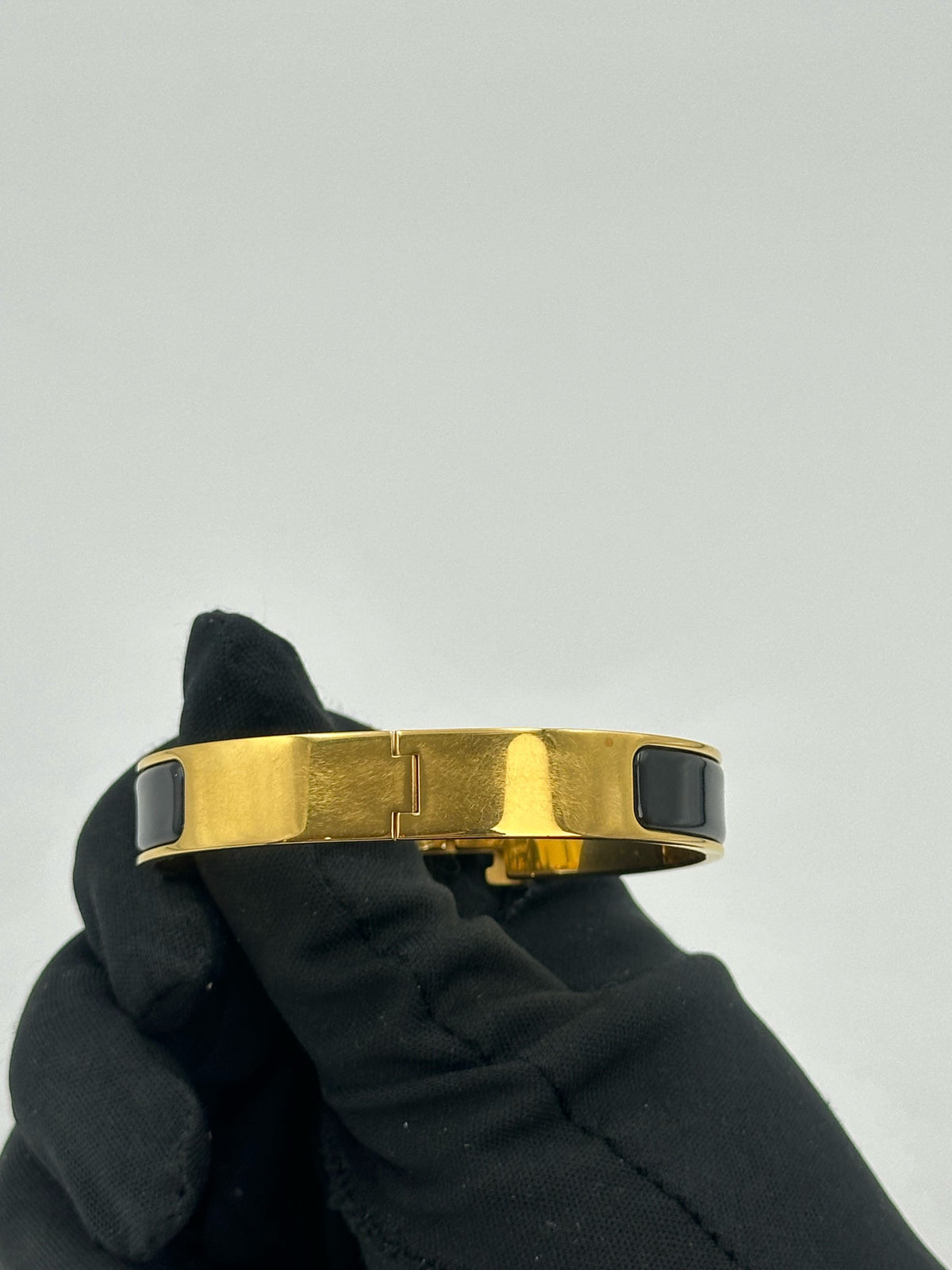 Hermès - Clic H - Gold plated - Black