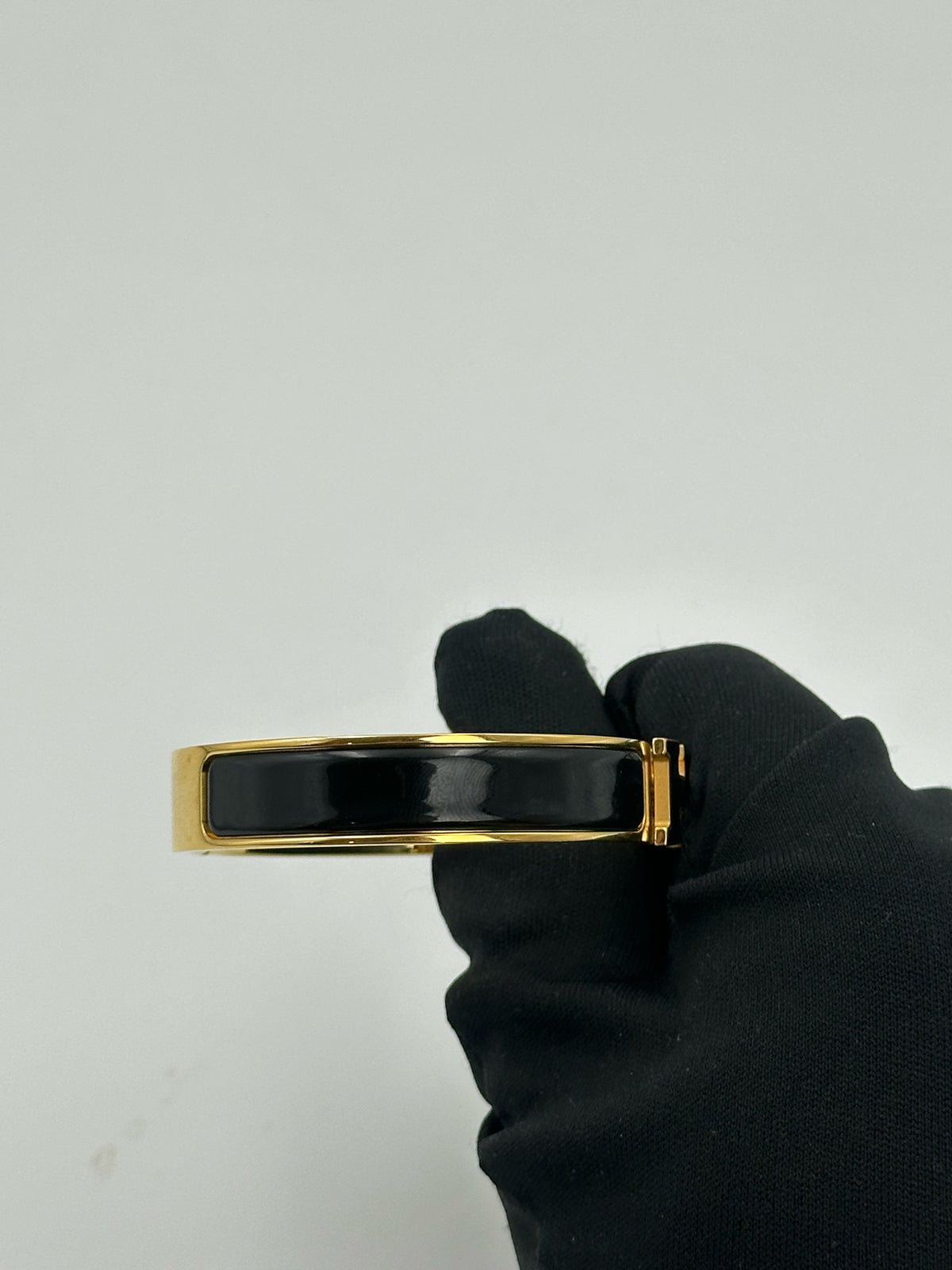 Hermès - Clic H - Gold plated - Black