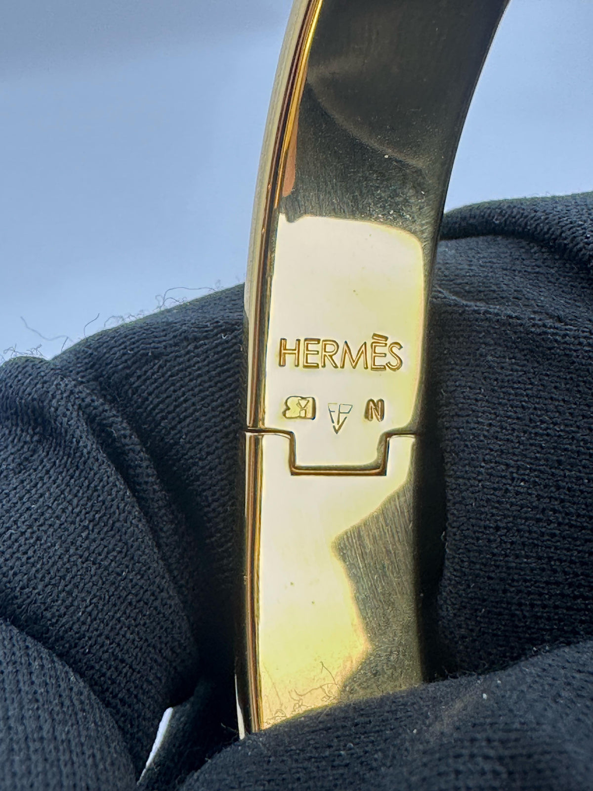Hermès - Clic H - Gold plated - Black