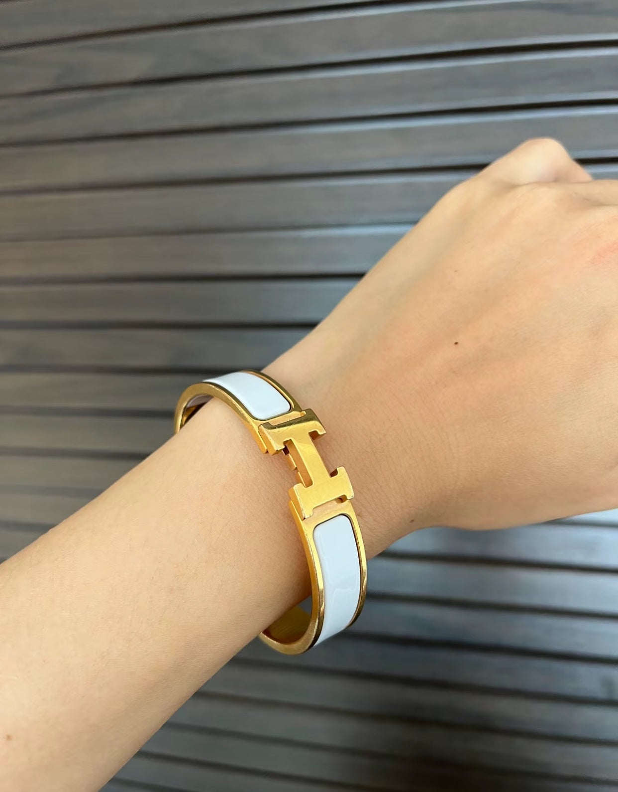 Hermès - Clic H - Gold plated - Gold - (GM)
