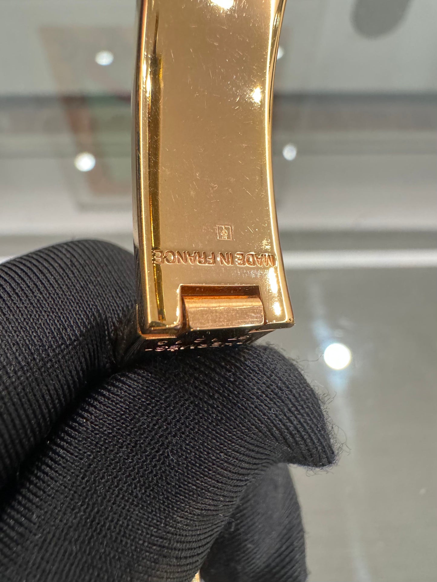 Hermès - Clic H - Gold plated - White - (PM)