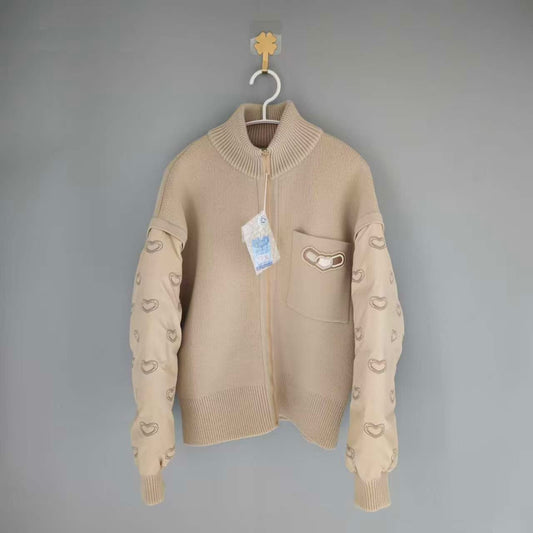 Hermès - Coeur - Wool - Beige - (34)