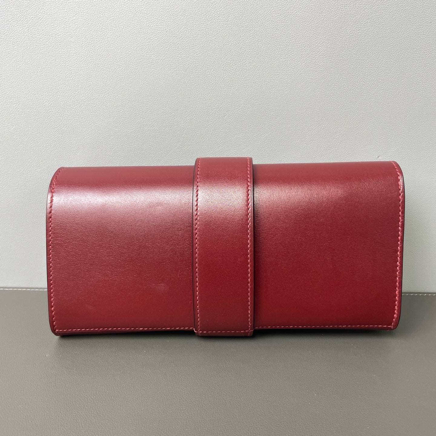 Hermès - Collier de Chien Clutch - Leather - Burgundy - (small)