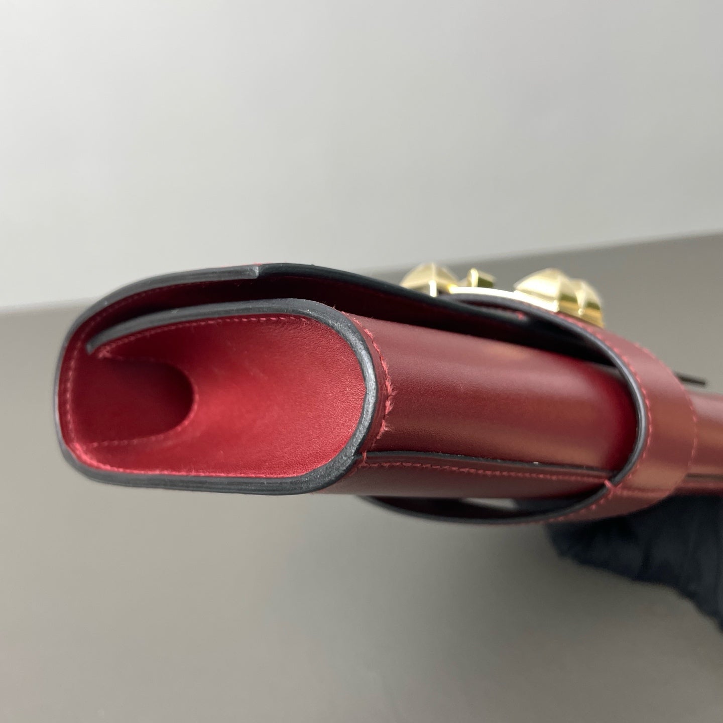 Hermès - Collier de Chien Clutch - Leather - Burgundy - (small)
