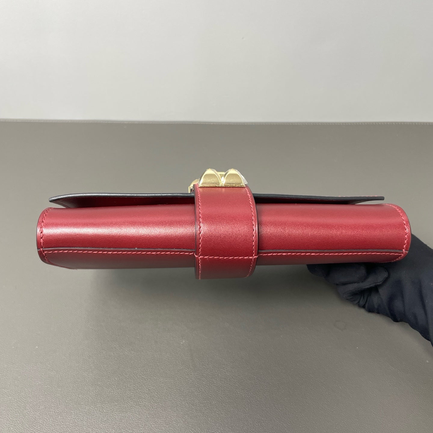 Hermès - Collier de Chien Clutch - Leather - Burgundy - (small)