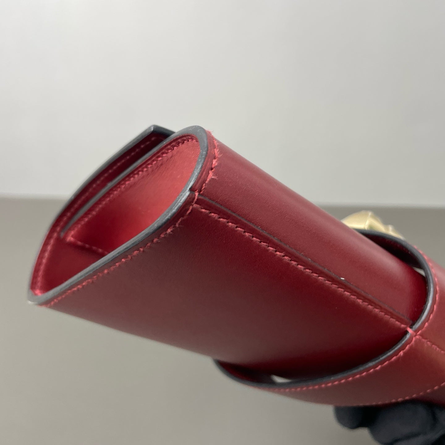 Hermès - Collier de Chien Clutch - Leather - Burgundy - (small)