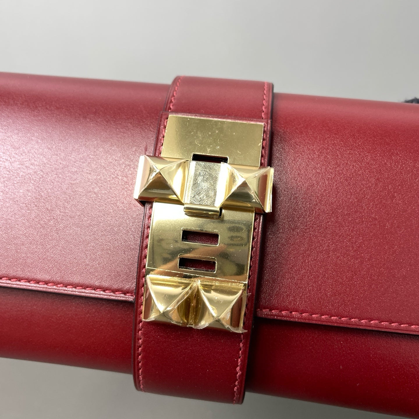 Hermès - Collier de Chien Clutch - Leather - Burgundy - (small)