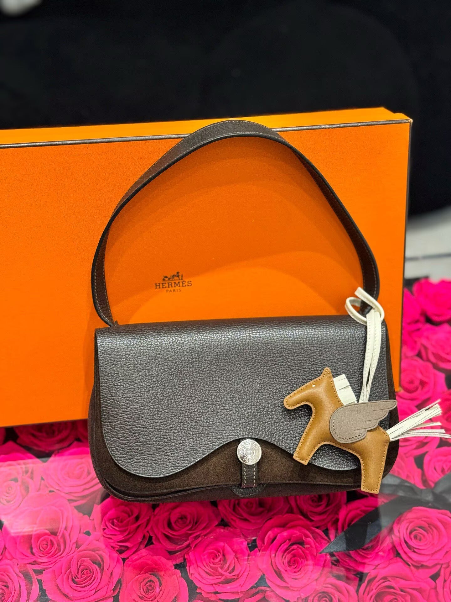 Hermès - Colorado - Canvas with leather and suede trim - Brown - (small)