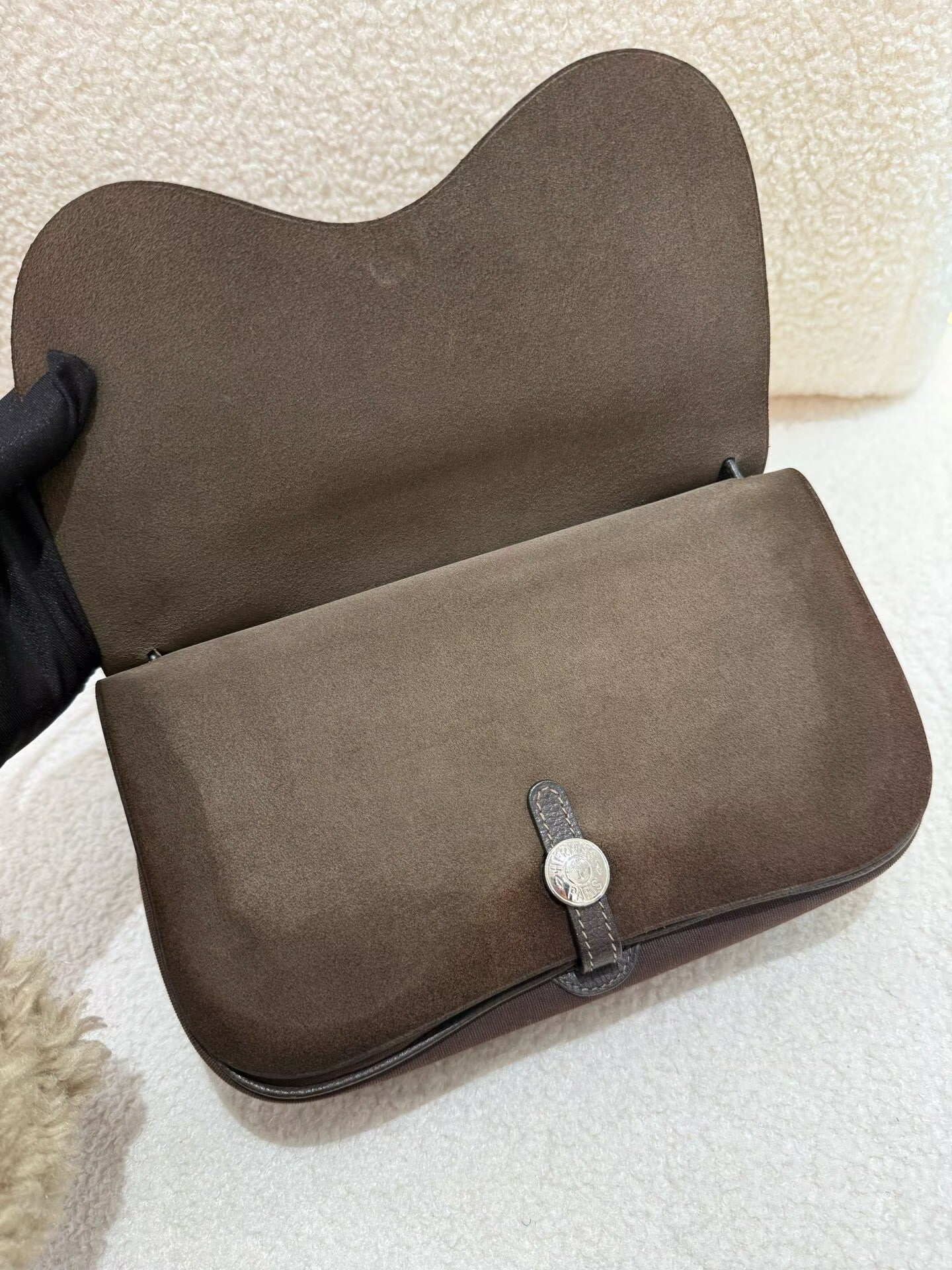 Hermès - Colorado - Canvas with leather and suede trim - Brown - (small)